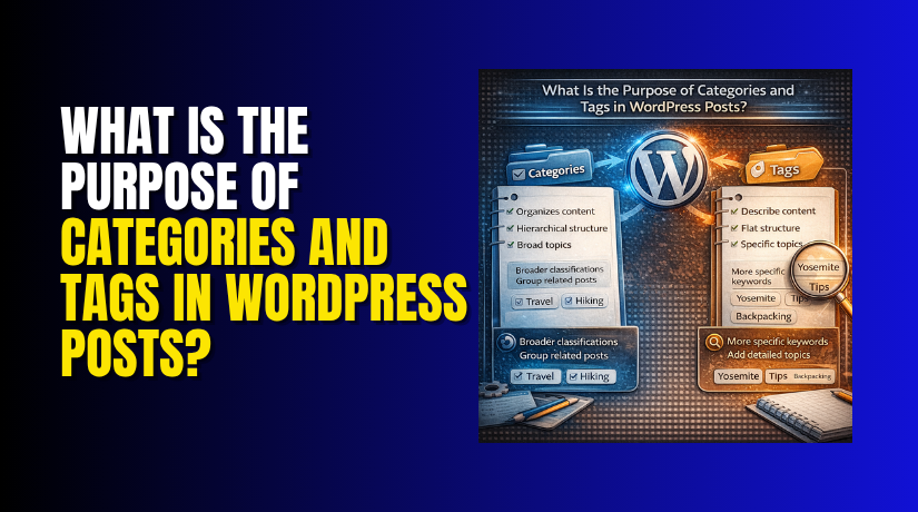 What Is the Purpose of Categories and Tags in WordPress Posts?