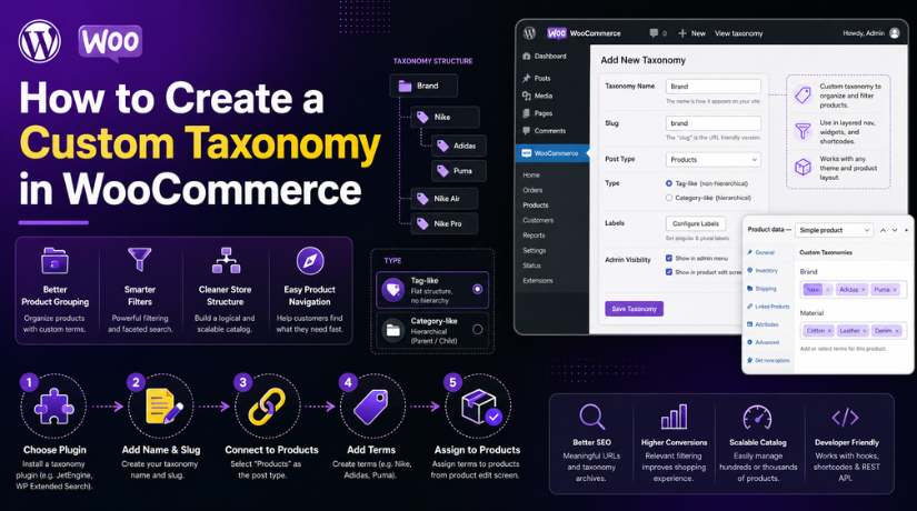 How to Create a Custom Taxonomy in WooCommerce (Step-by-Step Guide)