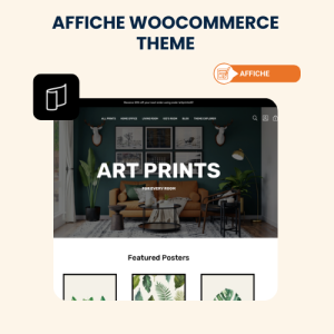 Affiche WooCommerce theme