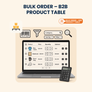 Bulk Order – B2B Product Table for WooCommerce