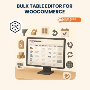 Bulk Table Editor for WooCommerce