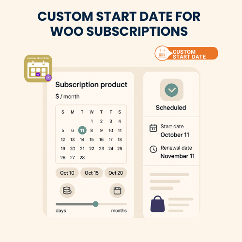 Custom Start Date for WooCommerce Subscriptions