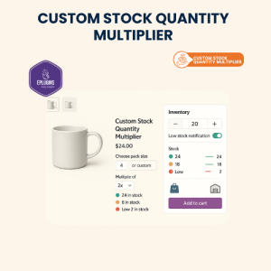 Custom Stock Quantity Multiplier for WooCommerce