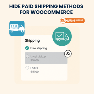 Hide Paid Shipping Methods for WooCommerce