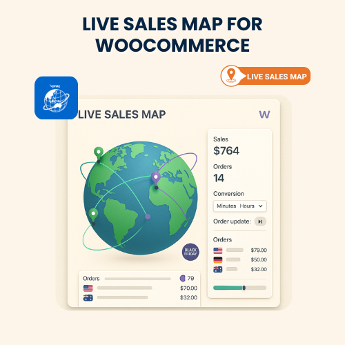 Live Sales Map for WooCommerce