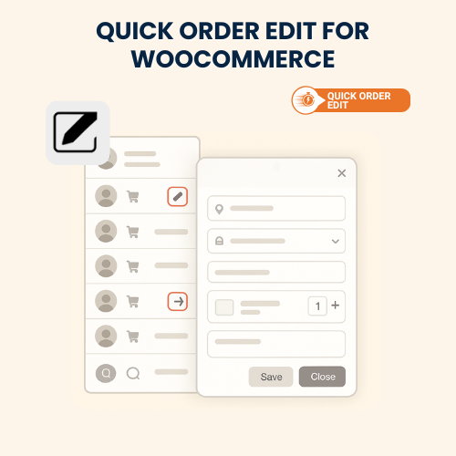 Quick Order Edit for WooCommerce