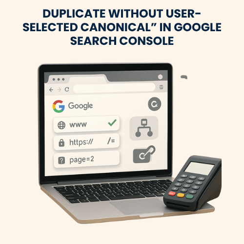 Duplicate Without User-Selected Canonical” in Google Search Console