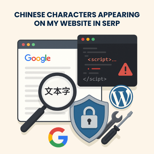 Chinese Characters Appearing on My Website
